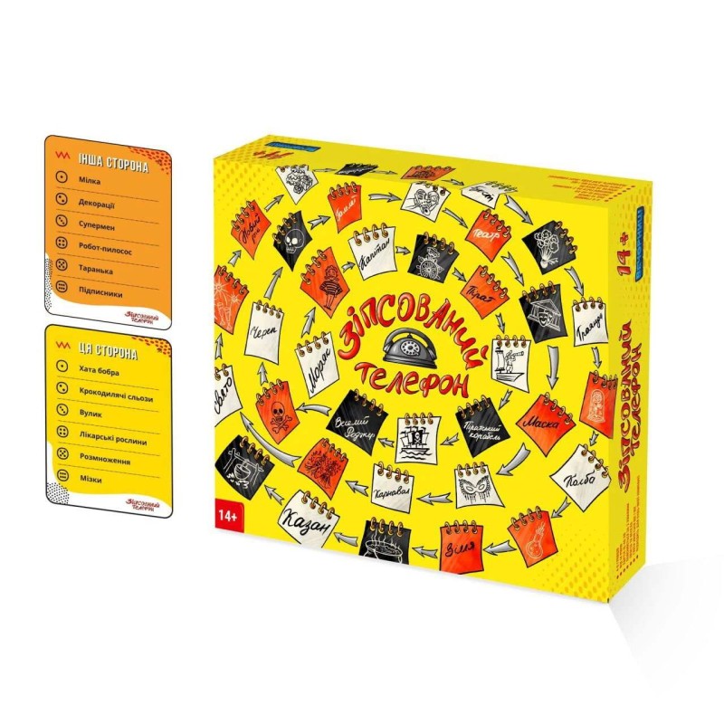 Настольная игра Испорченный телефон (Telestrations) UA