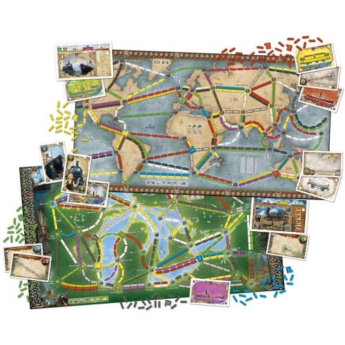 Настільна гра Квиток на потяг: Рейки та вітрила (Ticket to Ride: Rails & Sails)
