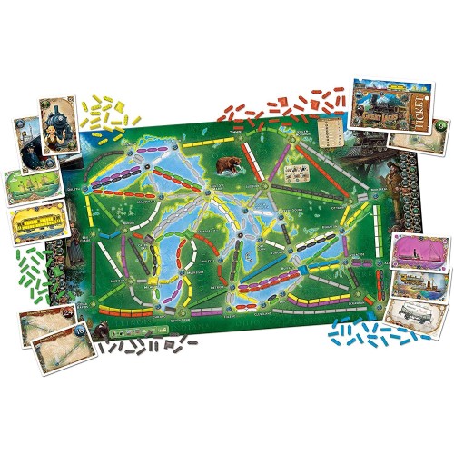 Настільна гра Квиток на потяг: Рейки та вітрила (Ticket to Ride: Rails & Sails)
