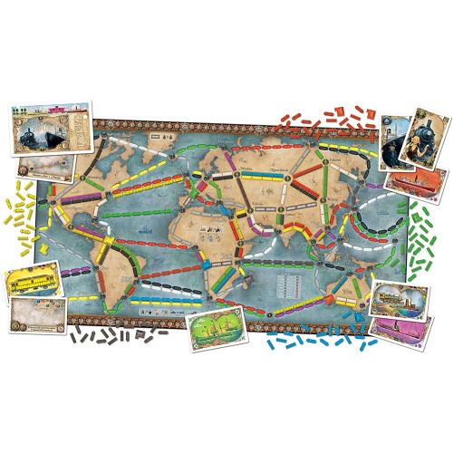Настільна гра Квиток на потяг: Рейки та вітрила (Ticket to Ride: Rails & Sails)