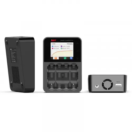 С блоком питания Зарядное устройство ISDT C4 0,2-20В 8А 25Вт с блоком питания 220В (ISDT C4)