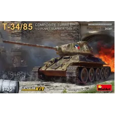 Танк Т-34-85 с композитной броней. 112 Завод. Лето 1944 года с интерером