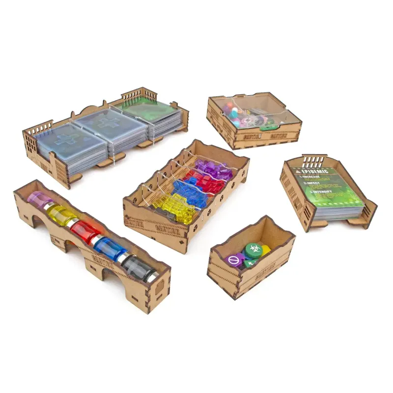 Органайзер для настольной игры Пандемия + дополнения (Organizer for boardgame Pandemic + expansions)