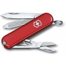 Нож-брелок Victorinox Classic SD Colors, Style Icon, Gift Box (0.6223.G) 7 функций, 58 мм, красный