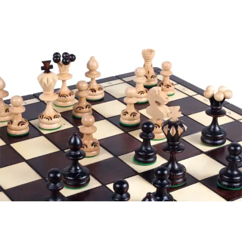 Шахи Дерев'яний шаховий набір Перлина 35x35 см