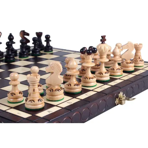Шахи Дерев'яний шаховий набір Перлина 35x35 см