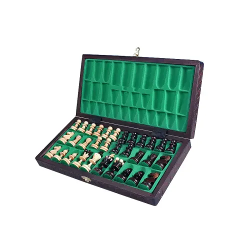 Шахи Дерев'яний шаховий набір Перлина 35x35 см