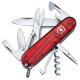 Ножі Victorinox Швейцарський офіцерський ніж CLIMBER 91мм/3 шари/14 функцій/червоні напівпрозорі накладки/гак/штопор/ножиці (блістер) Victorinox Швейцарія