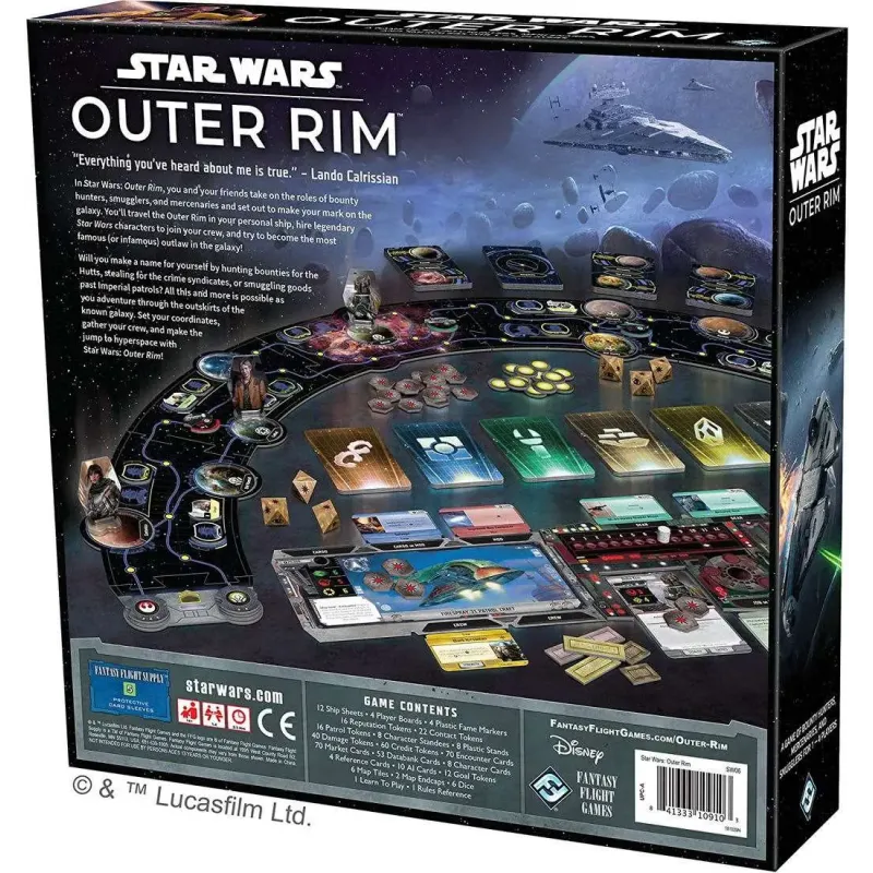 Настольная игра Star Wars: Outer Rim (Звездные Войны: Внешнее Кольцо) EN