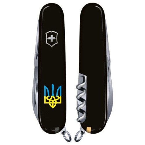 Ножи Victorinox Складной нож Victorinox SPARTAN UKRAINE Трезубец сине-желт. 1.3603.3_T0016u