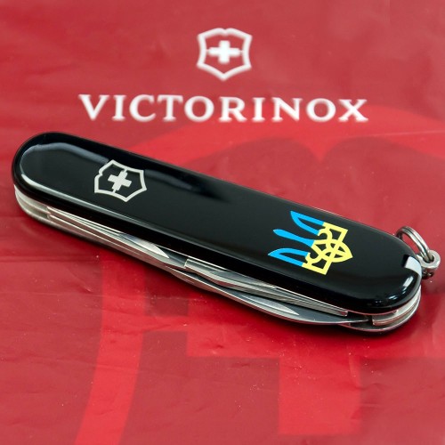 Ножи Victorinox Складной нож Victorinox SPARTAN UKRAINE Трезубец сине-желт. 1.3603.3_T0016u