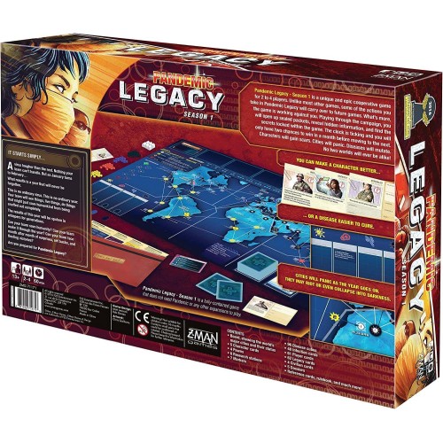 Настільна гра Пандемія Спадщина: Сезон 1 (Pandemic Legacy: Season 1) UA