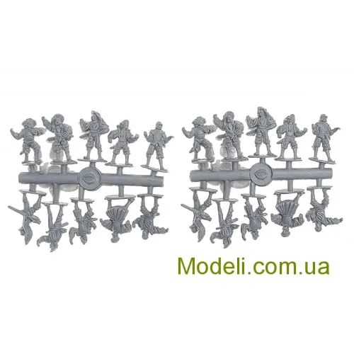 Фігури та мініатюри Ландскнехты (алебардщики), 16 век (RB72059) Масштаб: 1:72