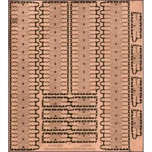 Фототравлення Фототравленные траки для танка T-34 (mod.1943) (PE7245) Масштаб: 1:72