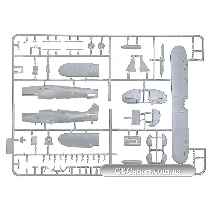 Збірна модель літака ICM72192 Не 51 В-2 German fighter floatplane 1:72