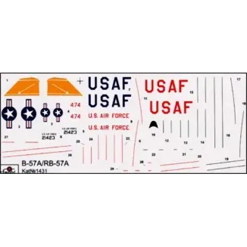 Сборная модель самолета Бомбардировщик B-57A / RB-57A (AMO1431) Масштаб: 1:144 1:144