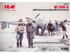 ICM48804  Bf-109F-4 with German Luftwaffe personnel