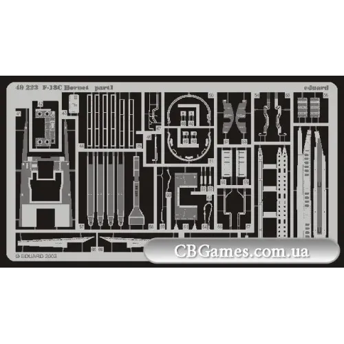Фототравлення Фототравлення 1/48 F-18C Хорнет (рекомендовано для HASEGAWA) (EDBIG-4807) Масштаб: 1:48