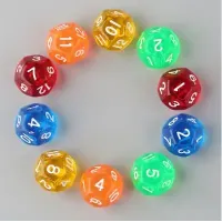 Кубик D12 прозорий (колір в асортименті)