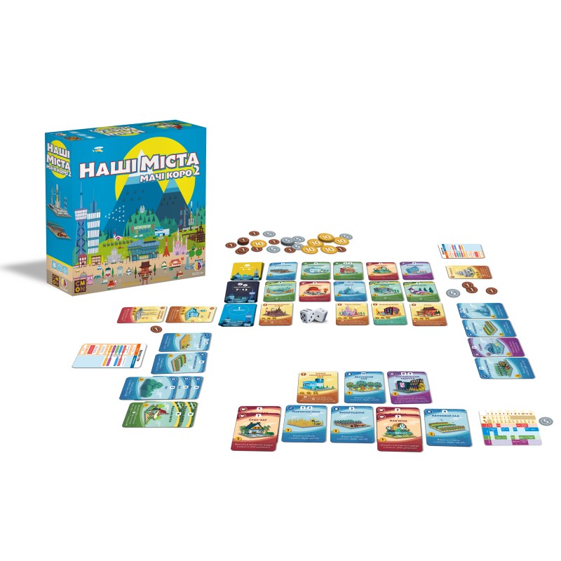 Настільна гра Наші міста: Мачі Коро 2 (Machi Koro 2) UA