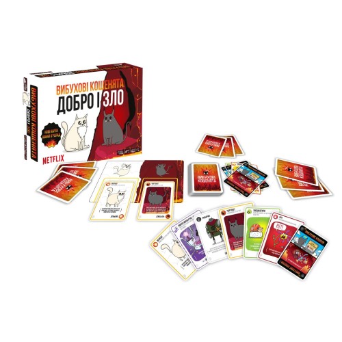 Настольная игра Взрывные котята: Добро и Зло (Exploding Kittens: Good Vs Evil) UA