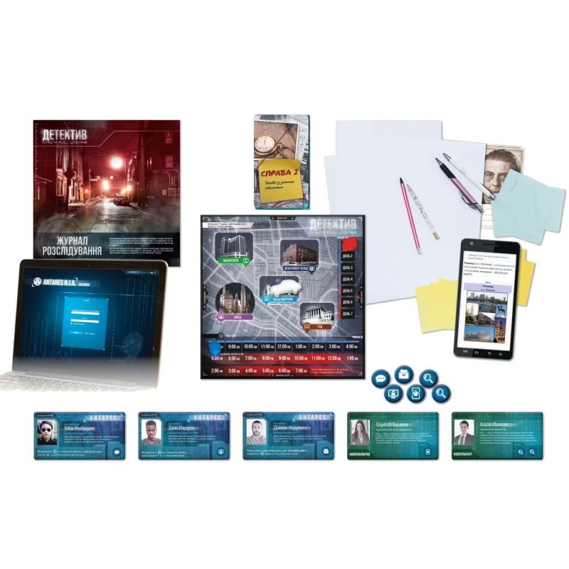 Настольная игра Детектив: Современное расследование (Detective: A Modern Crime Board Game) UA