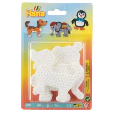 Термомозаїка HAMA Набір малих полів Слон, пінгвін та песик Midi 5+