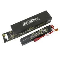 Аккумулятор для страйкбола Gens Ace LiPO 11,1В 1000мАч 3S 25C 103х21х17мм 72г T-Plug Airsoft (GEA10003S25D)
