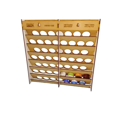 Модульне робоче місце WOH-1225 Настінний модуль для 60 ємностей діаметром 30 мм