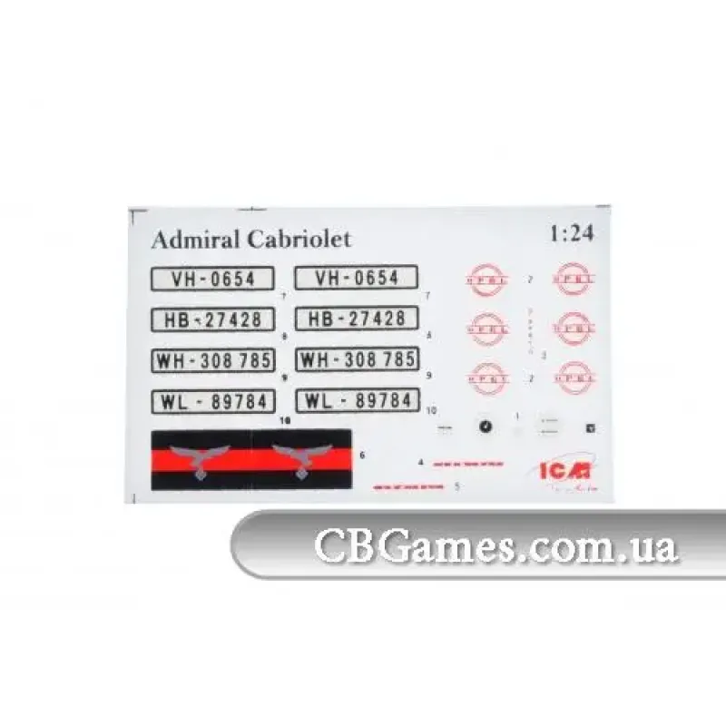 Збірна модель ICM24022 Admiral with open cover, WWII Німеччина