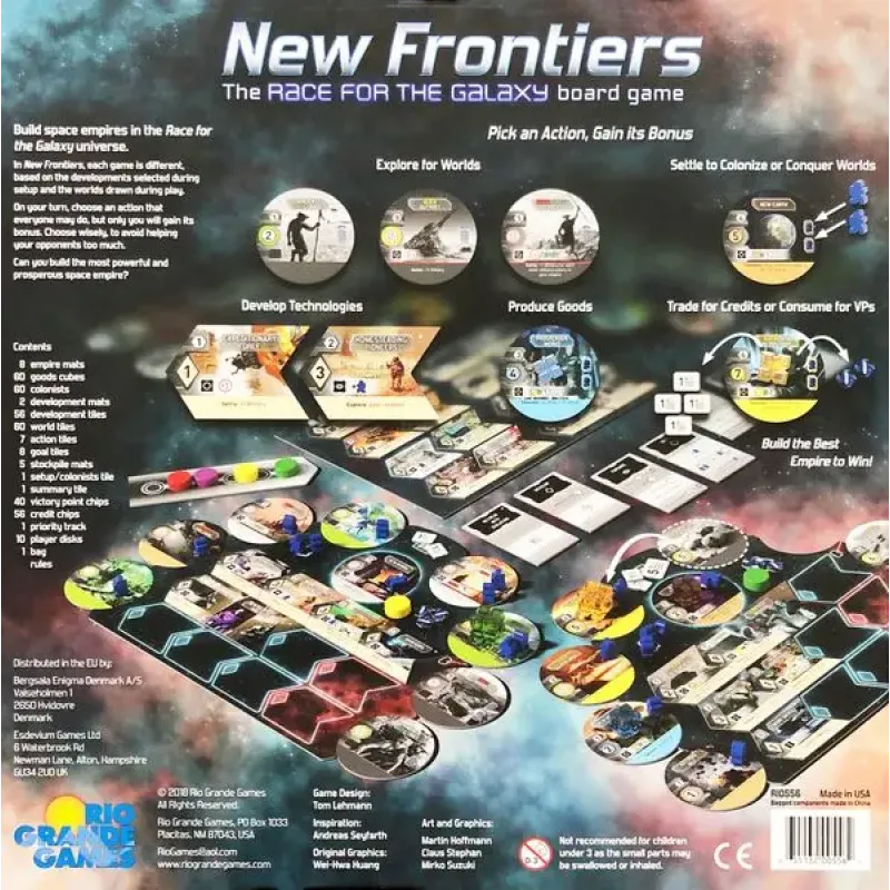 Настольная игра Race for the Galaxy: New Frontiers (Борьба за галактику: Новые рубежи)
