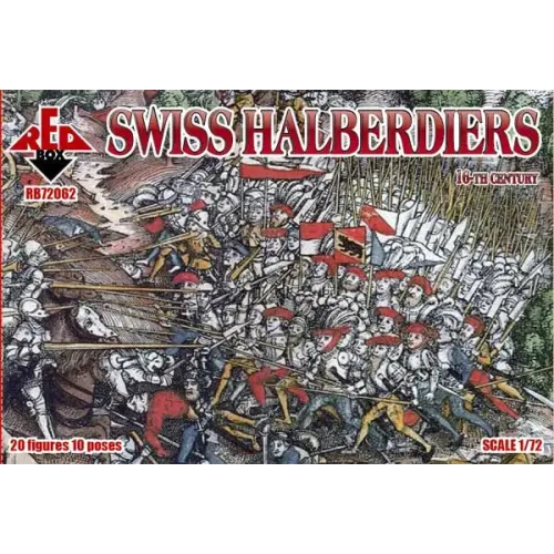 Фигуры и миниатюры Швейцарские алебардщики, 16 век (RB72062) Масштаб: 1:72