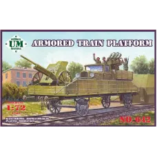 Платформа бронепоїзда / Armored train platform (UMT642) Масштаб: 1:72