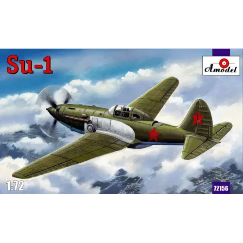 Збірна модель літака Радянський винищувач Су-1 Сухой (Sukhoi) (AMO72156) Масштаб: 1:72 1:72