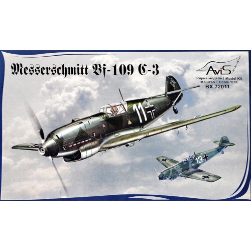 Літаки AV72011 Messerschmitt Bf-109C-3 WWII German fighter