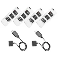 4 аккумулятора и 2 зарядных устройства для квадрокоптера Hubsan X4 H502C (H502C-09)
