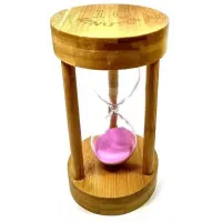 Годинник пісочний 10 хв малиновий пісок (17х9х9 см) 7-010 32049C