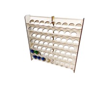 WOH-1226 Настінний модуль для 63 ємностей діаметром 25 мм