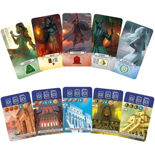 Настольная игра 7 Чудес Дуэль: Пантеон (7 Wonders Duel: Pantheon) UA