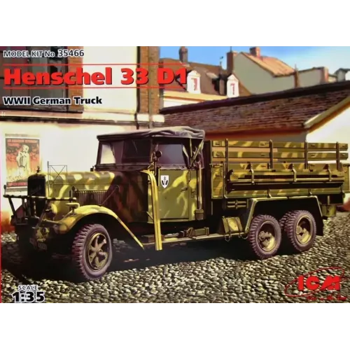 Бронетехніка та артилерія ICM35466 Henschel 33D1 WWII Німеччина Army truck