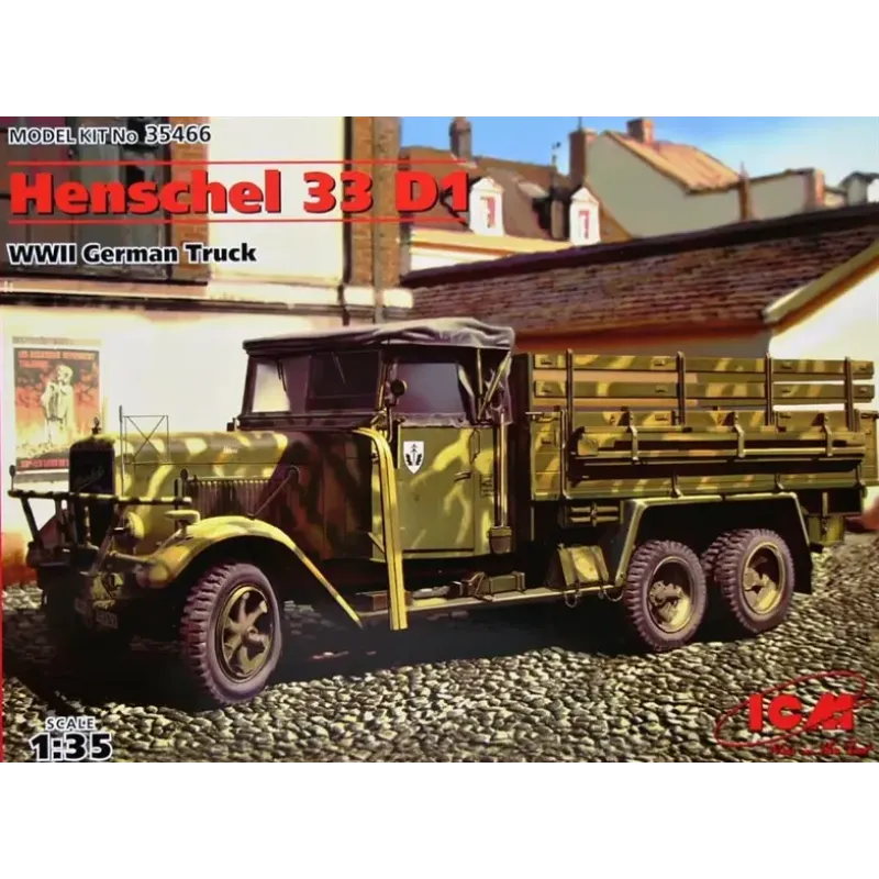 ICM35466 Henschel 33D1 WWII Німеччина Army truck