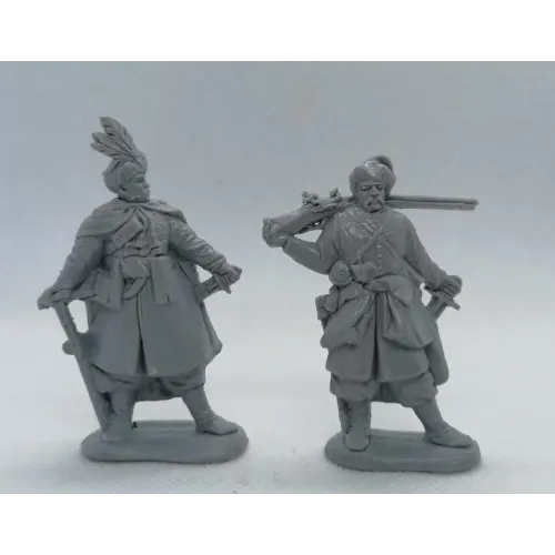 Фигуры и миниатюры Українські Козаки 17 століття 1/32 (54мм) 8шт.