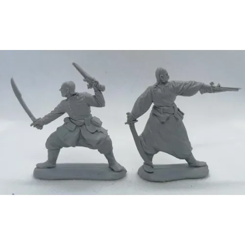 Фигуры и миниатюры Українські Козаки 17 століття 1/32 (54мм) 8шт.