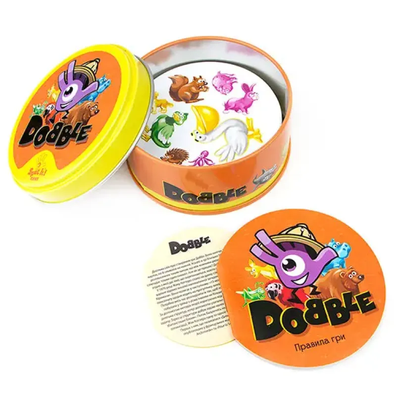 Настільна гра Доббл: тваринний світ (Dobble Animaux) UA