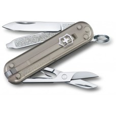Нож-брелок Victorinox Classic SD Transparent Colors, Mystical Morning (0.6223.T31G) 7 функций, 58 мм, Gift Box