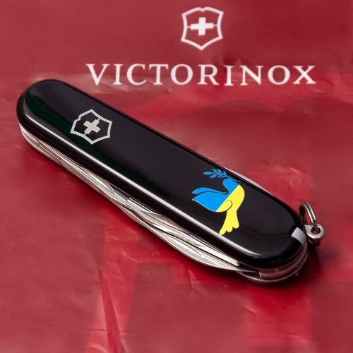 Ножи Victorinox Складной нож Victorinox SPARTAN UKRAINE Голубь мира сине-желт. 1.3603.3_T1036u