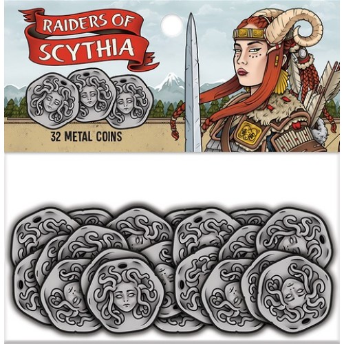 Игровые элементы Металлические монеты для Всадников Скифии (Raiders of Scythia)