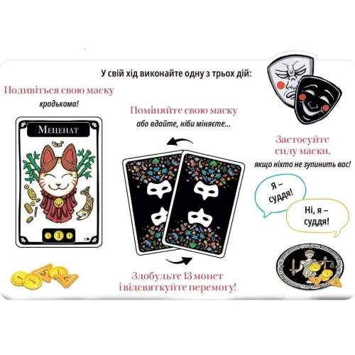 Настольная игра Маскарад (Mascarade 2nd edition) UA