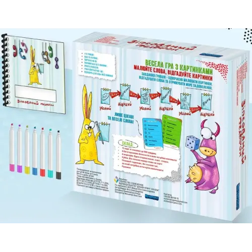 Настільна гра Зіпсований Телефон: Діти (Telestrations) UA