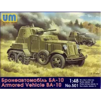 БА-10 радянський броньований автомобіль (UM501) Масштаб: 1:48
